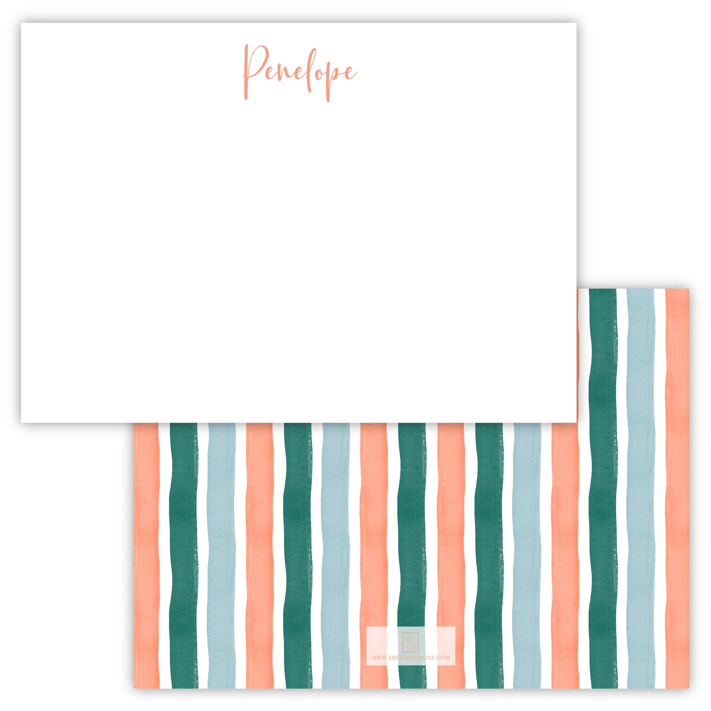 Penelope Coastal Watercolor Note Card