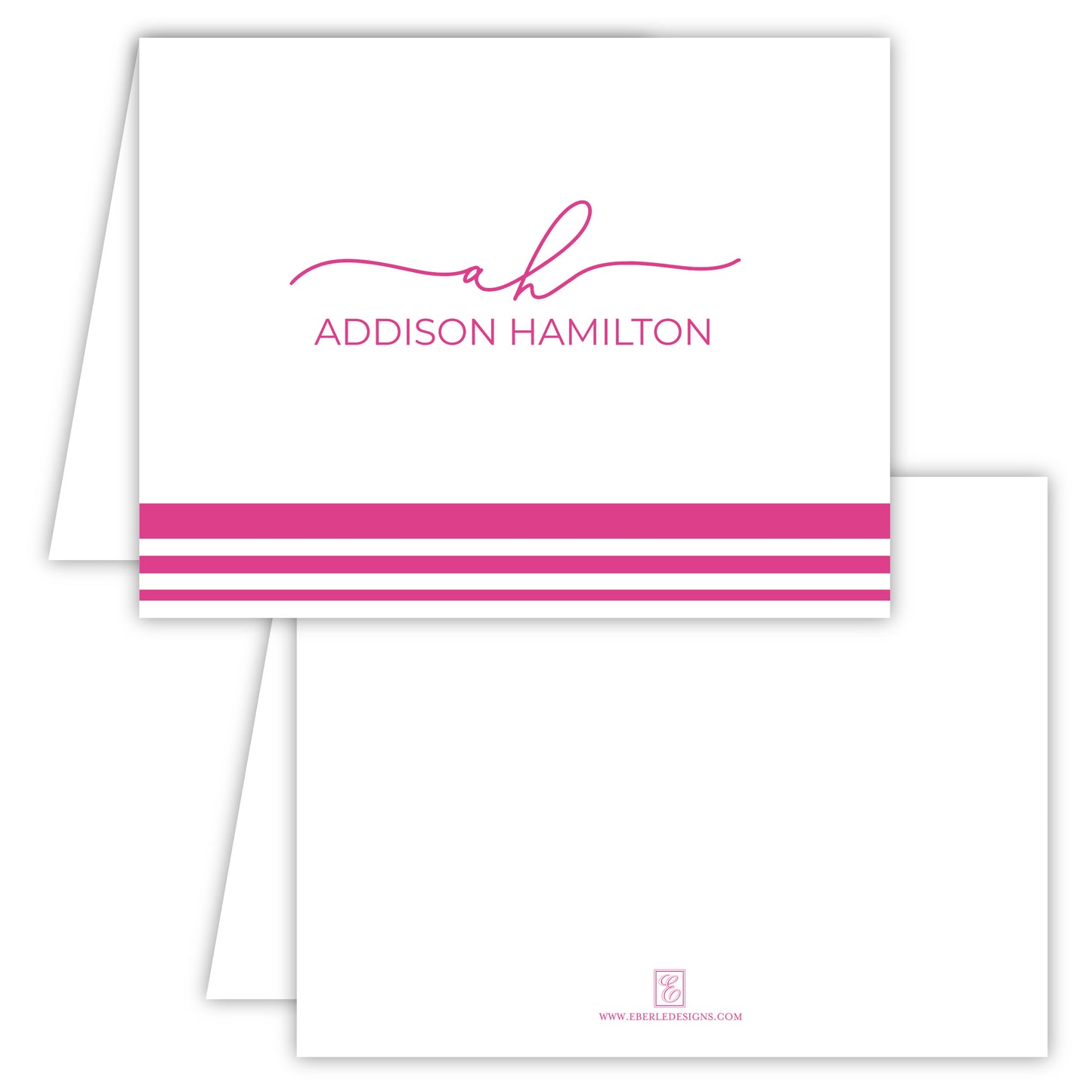 Addison Love Script Folded Note Card