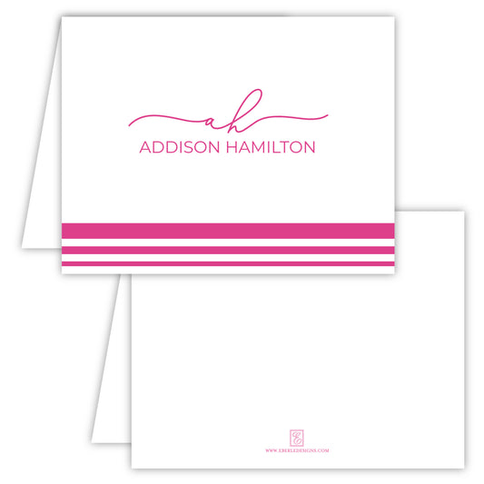 Addison Love Script Folded Note Card