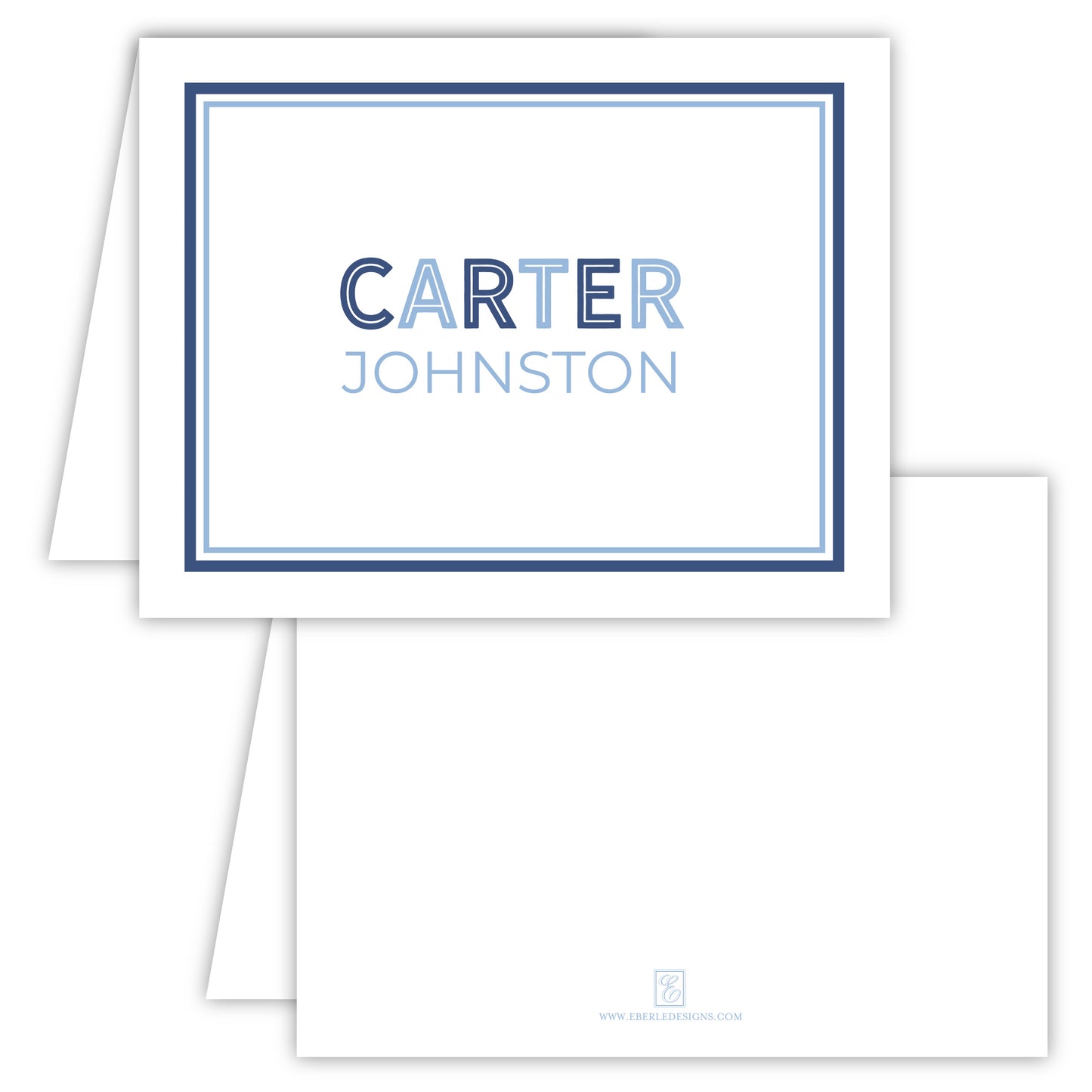 Carter Block Folded Note Card