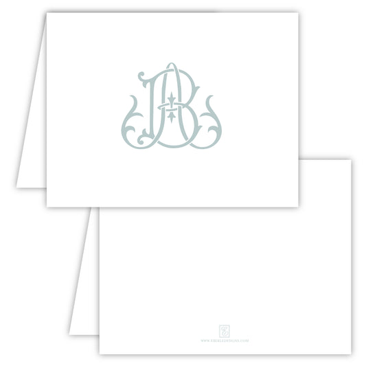 Couture Monogram Folded Note Card