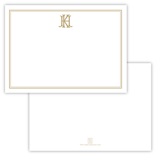 Block Formal Monogram Note Card