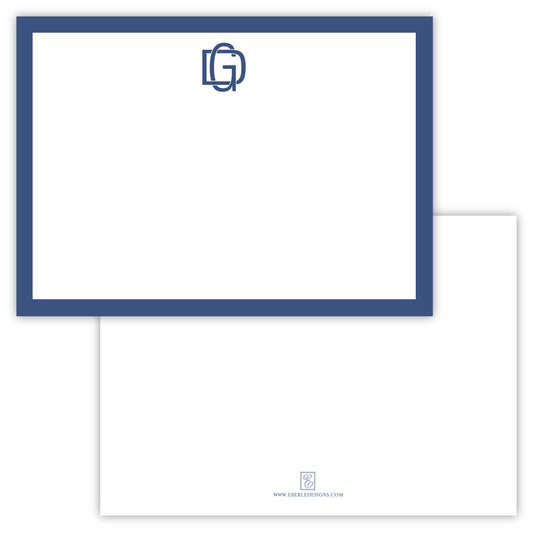 Block Modern Monogram Note Card