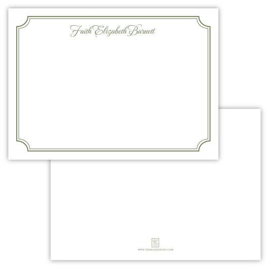 Faith Script Knotched Frame Note Card