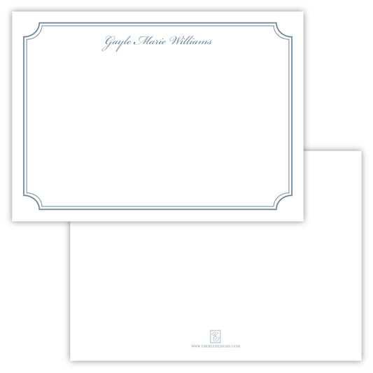 Gayle Script Notched Frame Note Card