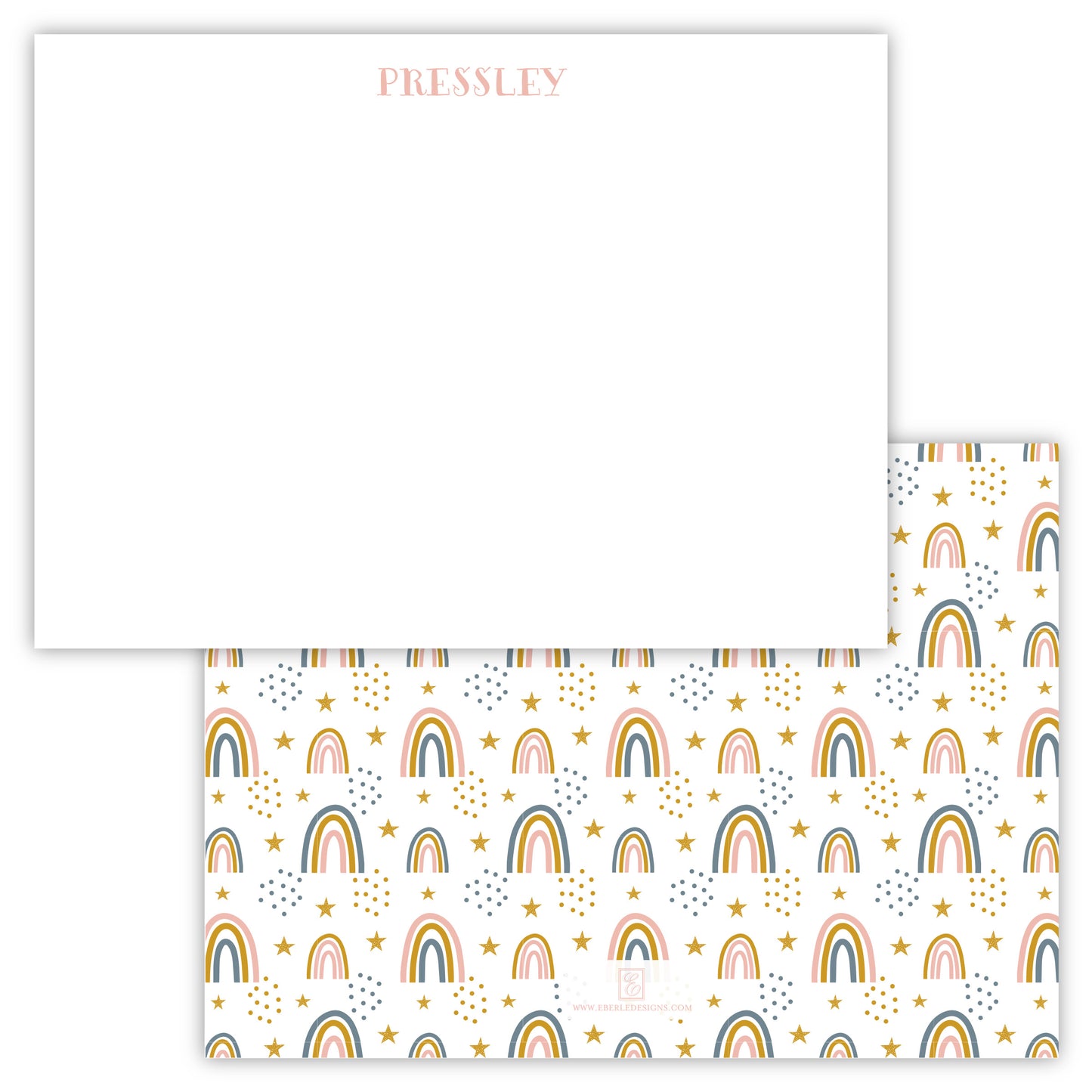 Pressley Rainbows Note Card