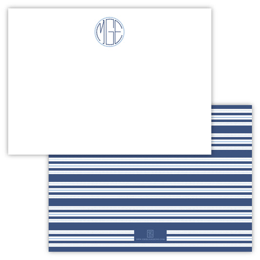 Scallop Monogram Note Card