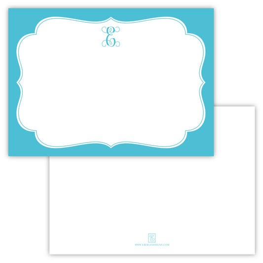 Vine Single Letter Frame Note Card