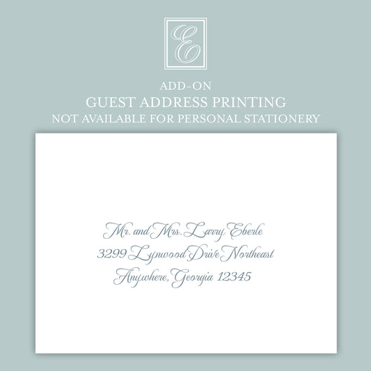 Guest Address Printing