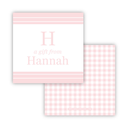 Hannah Pink Gingham Gift Enclosure