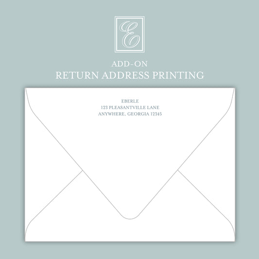 Wedding Return Address Printing